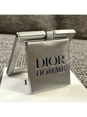 Dior Homme Men’s Square Silver Phone Ring New Authentic